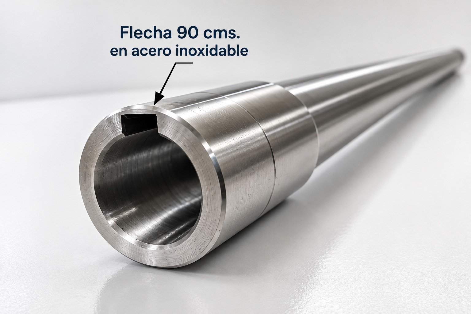 Flecha de 90 cm en acero inoxidable